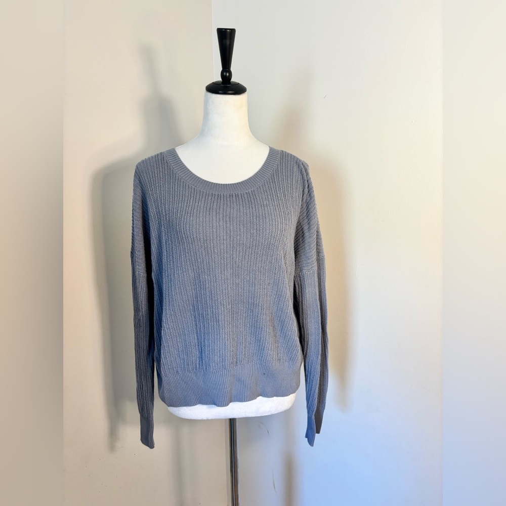simple waffle knit sweater